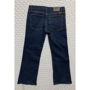 Wrangler Jeans‎ Sz 14 Husky Straight Dark Blue Denim Adjustable Waist W30 L27